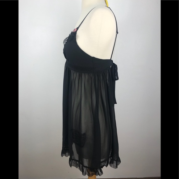 Betsey Johnson Intimates Sheer Chemise Babydoll S - Picture 2 of 8